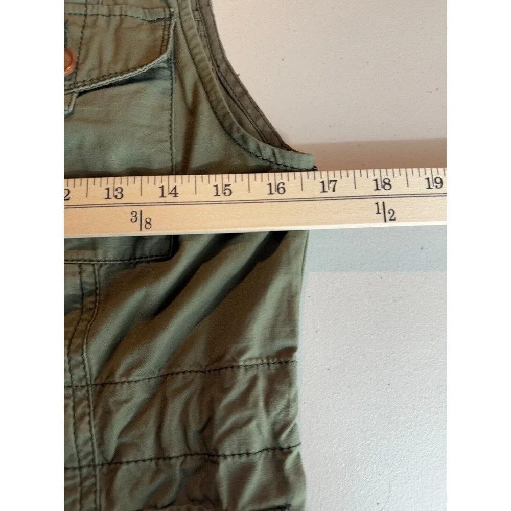 Abercrombie & Fitch Womens Utility Outerwear Vest Size Small Green‎ Sleeveless